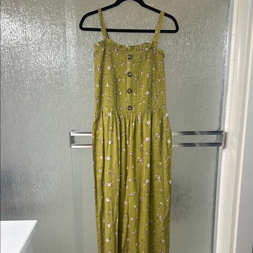 Floral Button-Down Maxi Dress